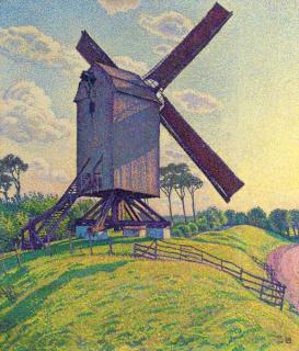 Théo van Rysselberghe - Le Moulin Du Kalf À Knokke (Moulin En Flandre)