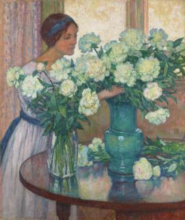 Théo Van Rysselberghe - Les Pivoines blanches