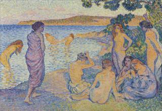 Théo Van Rysselberghe - L\'heure embrasée, étude