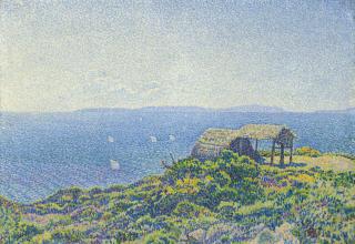 Théo Van Rysselberghe - L\'île du Levant vue du Cap Bénat, Provence