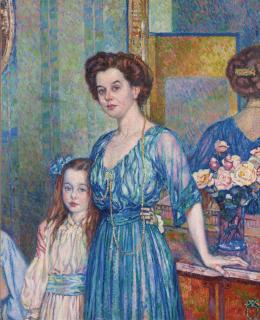 Théo Van Rysselberghe - Madame Von Bodenhausen Avec Son Enfant Luli