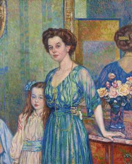 Théo Van Rysselberghe - Madame Von Bodenhausen Avec Son Enfant Luli