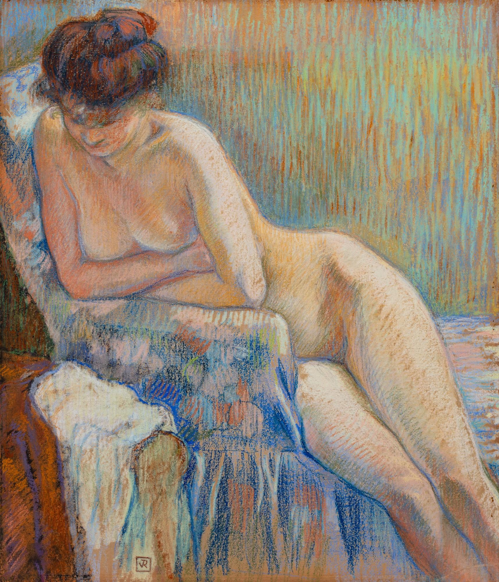 Théo van Rysselberghe - Nu assis aux bras croisés