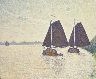 Theo van Rysselberghe - Péniches sur l’Escaut