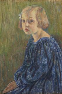 Theo Van Rysselberghe - Portrait d\'Élisabeth van Rysselberghe