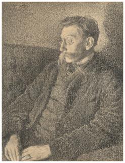 Théo van Rysselberghe - Portrait d\'Émile Verhaeren
