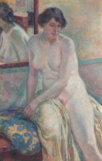 Theo Van Rysselberghe - Vénitienne, I (Marcella)  ou  Le repos du modèle