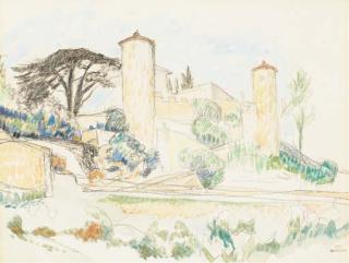 Theo van Rysselberghe - Vue du Château des Baumelles, Saint-Cyr-les-Lecques