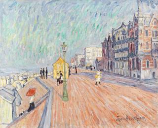 Theo von Brockhusen - Strandpromenade in Knokke