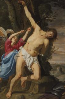 Theodoor Rombouts - Saint Sebastian healed by an angel