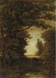 Theodoor Soeterik - Cattle on a forestpath