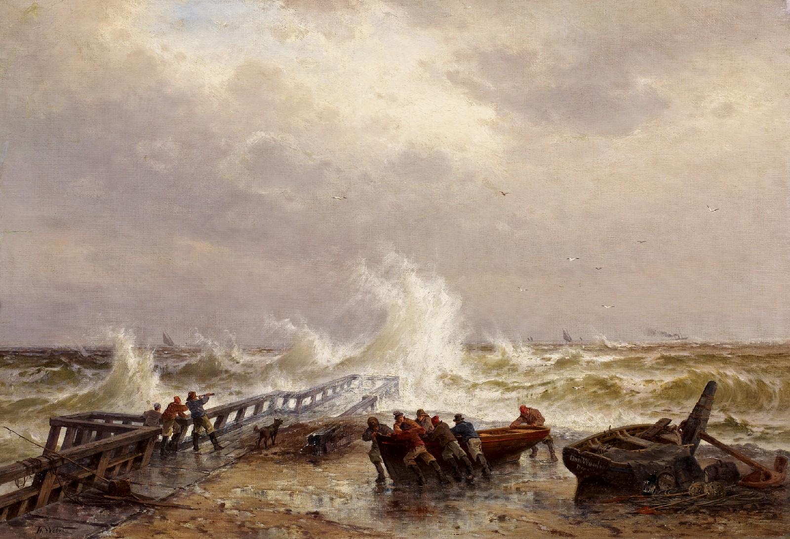 Theodor Alexander Weber - Stürmische See