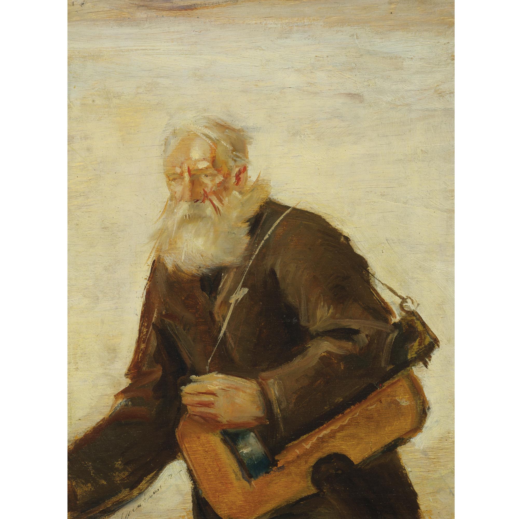 Theodor Axentowicz - Lirnik (Old Musician)