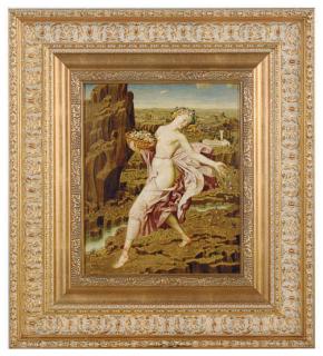 Theodor Baierl - A nymph dancing with flowers