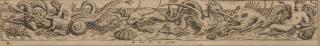 Theodor de Bry - Fries mit Meerestieren und Wasserallegorien.