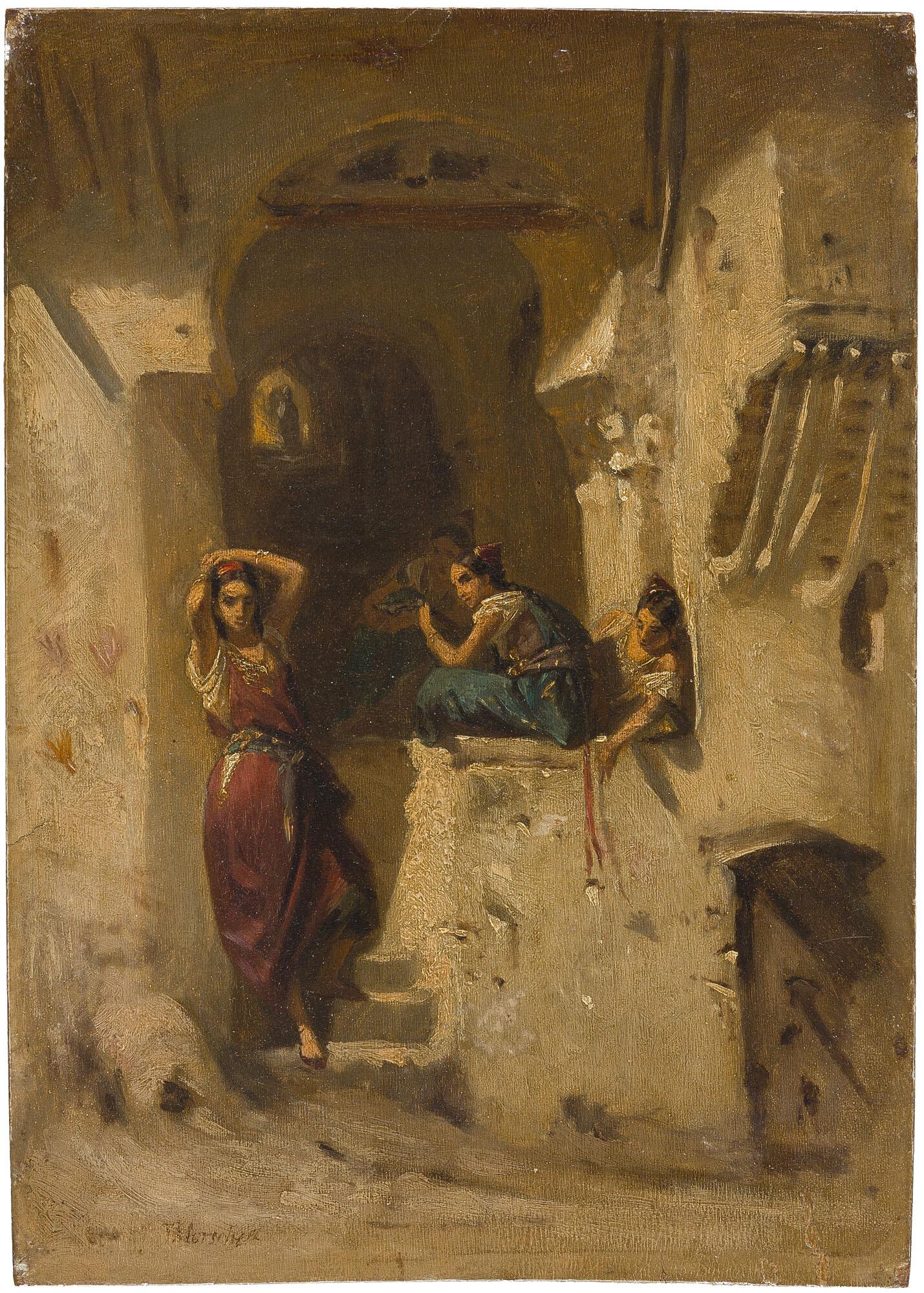Theodor Horschelt - In einer orientalischen Gasse.