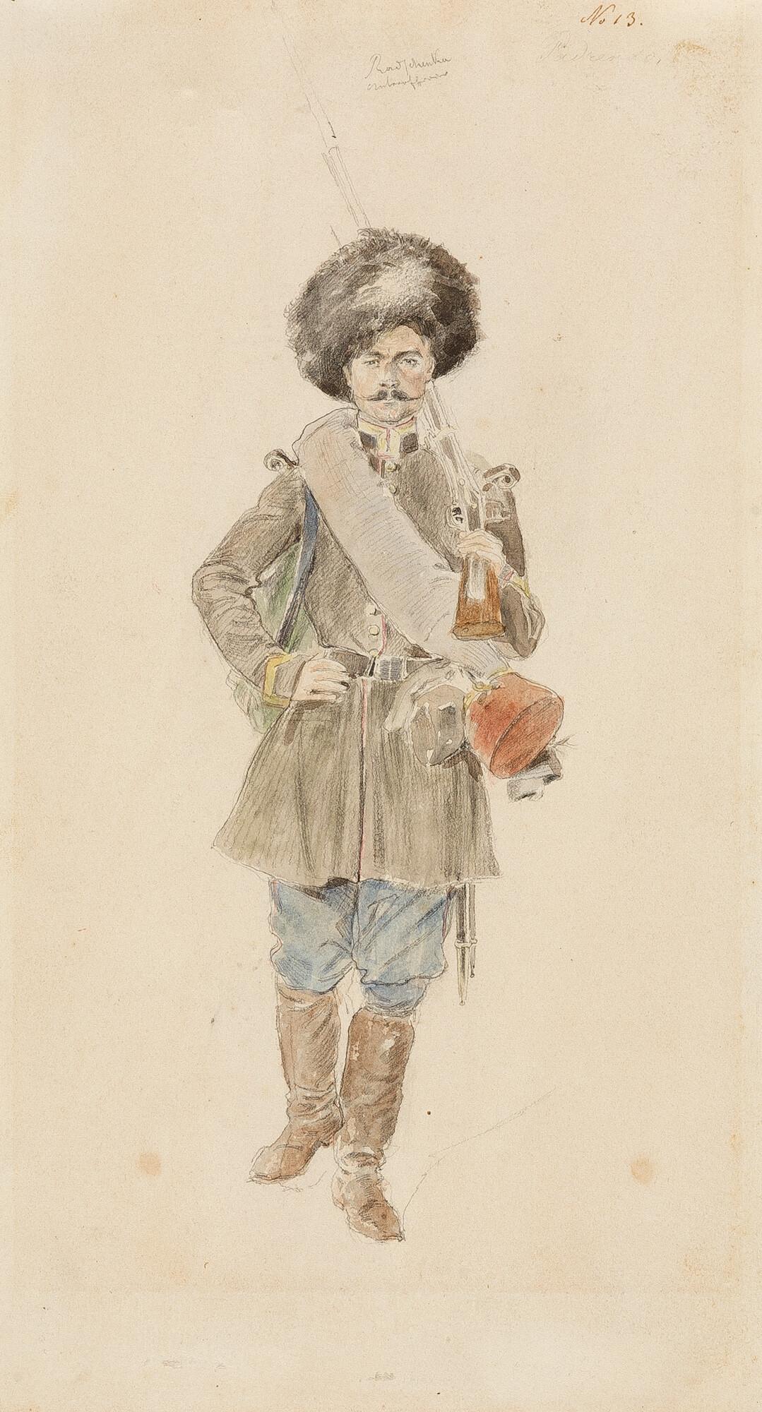 Theodor Horschelt - Russischer Soldat.