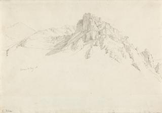 Theodor Leopold Weller - Blick auf Cervara.