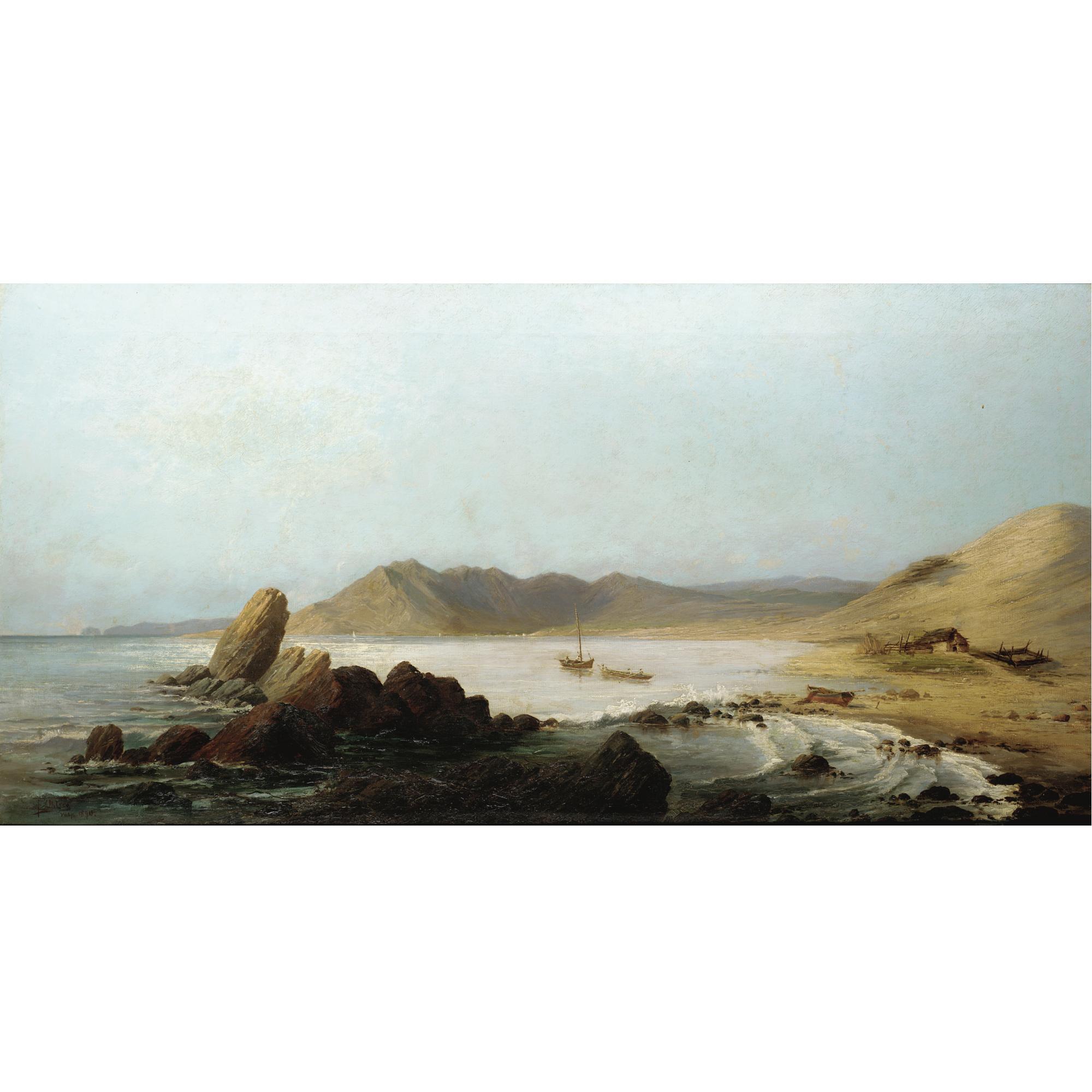 Theodor Ohlsen - Rowing Ashore, Valparaiso