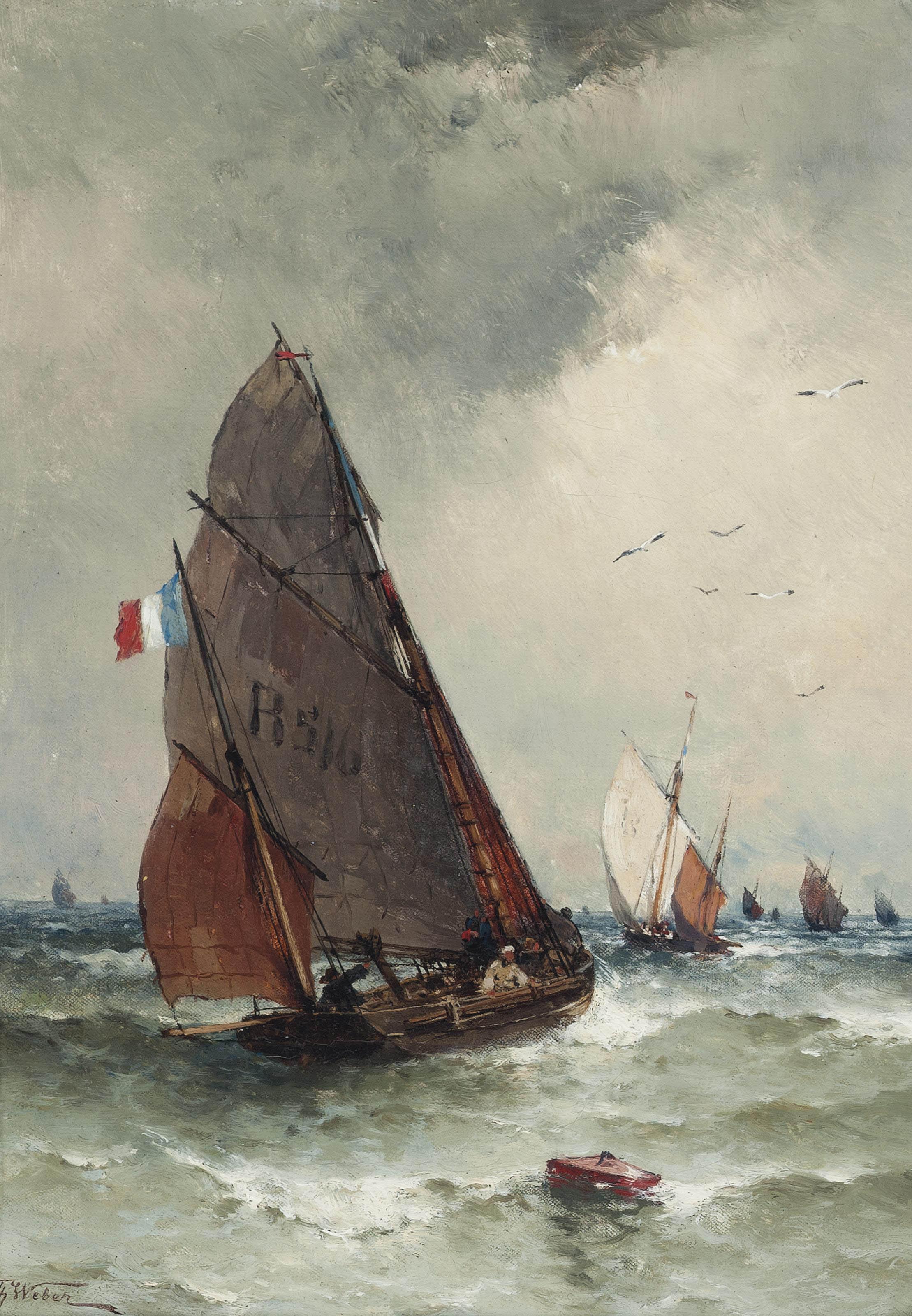 Theodore Alexander Weber - Off to the fishing grounds