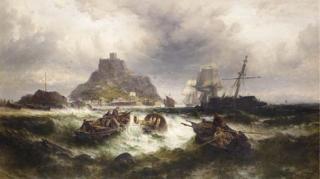 Theodore Alexander Weber - Salvaging a Shipwreck off St. Michael\'s Mount