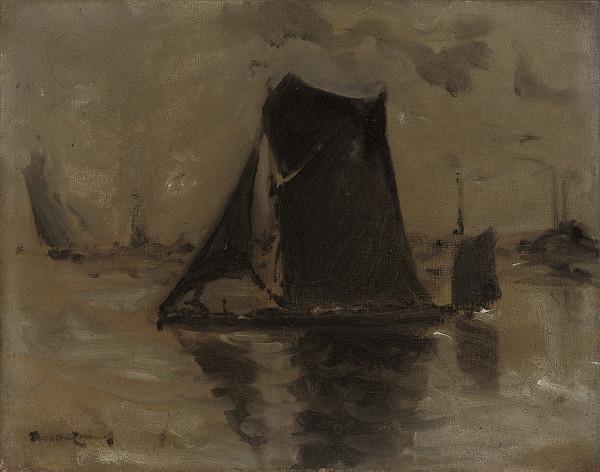 Theodore Casimir Roussel - Boats offshore