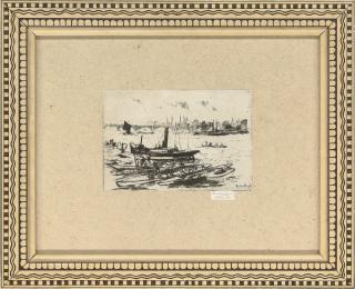 Theodore Casimir Roussel - The Sign Of The White Horse, Parson\'S Green; And The Steam Launch