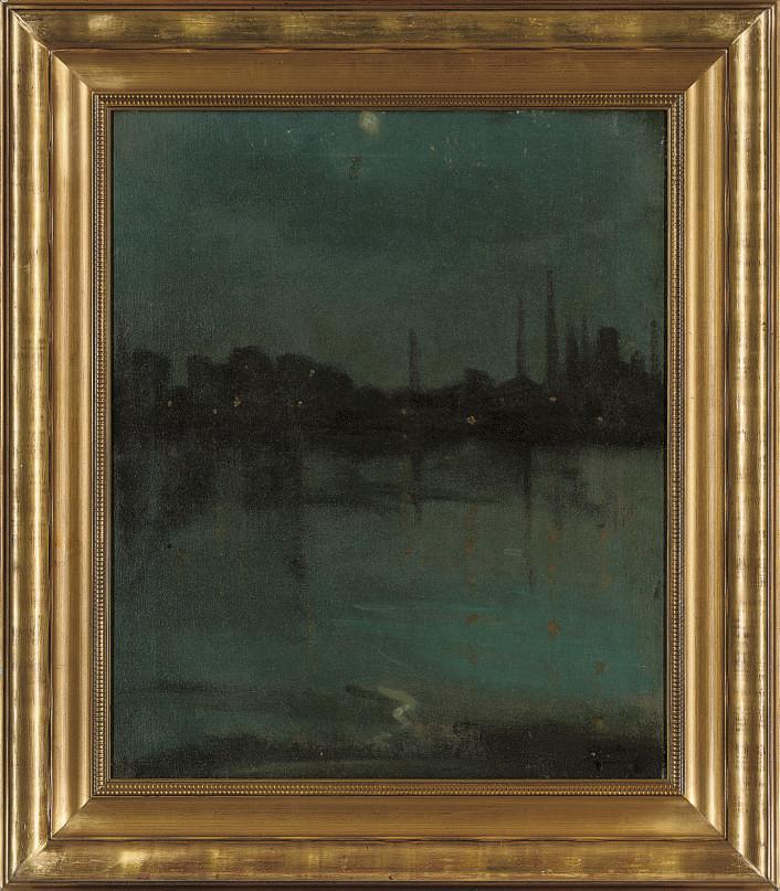 Theodore Casimir Roussel - The Thames by moonlight