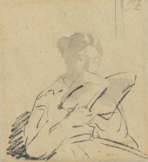 Théodore Chassériau - Femme Lisant