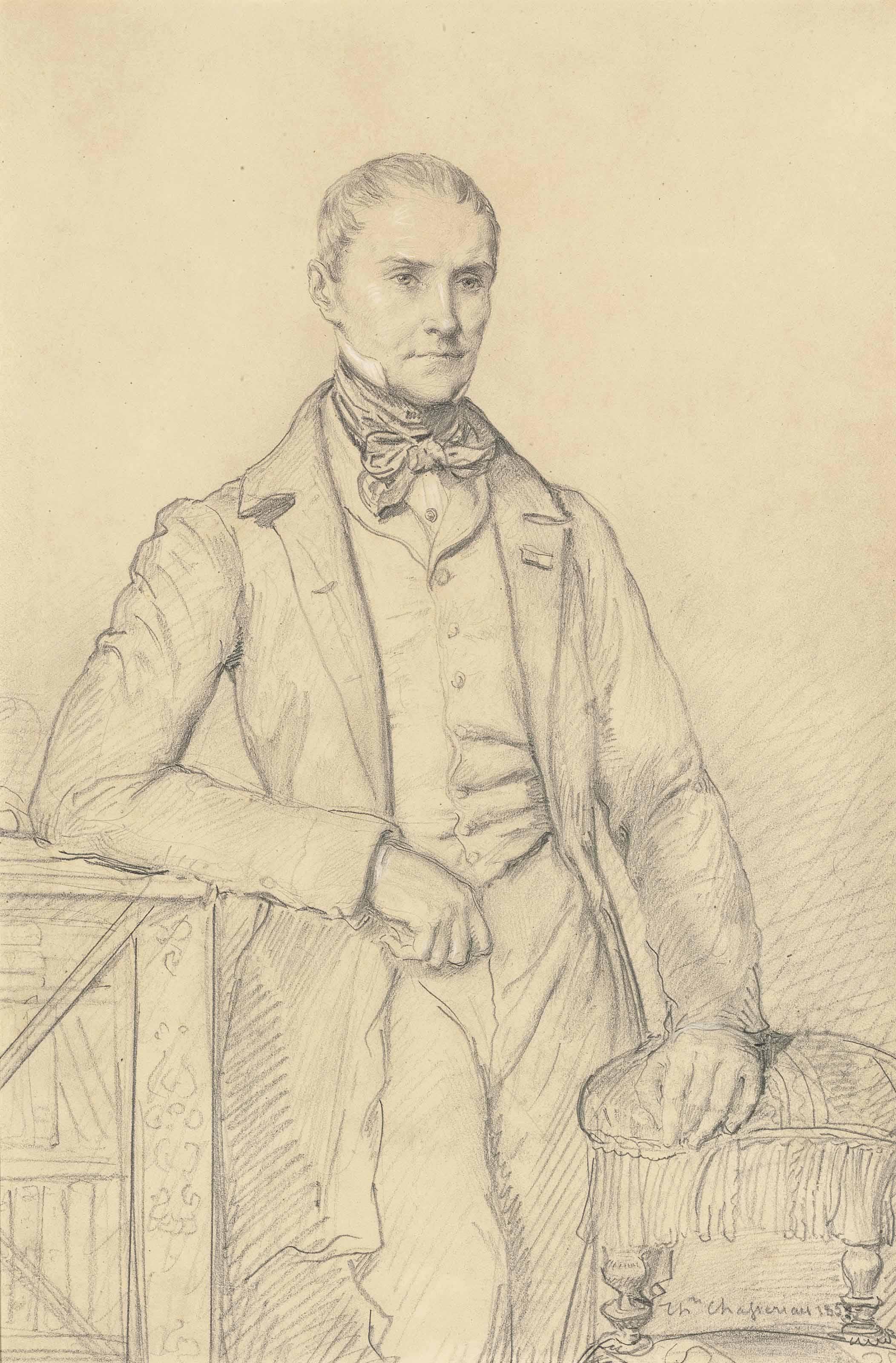 Théodore Chassériau - Portrait Of Baron Claude-François Méneval