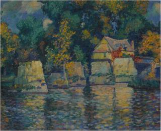 Theodore Earl Butler - Red Bridge at Vernon