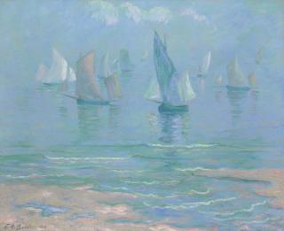 Theodore Earl Butler - Sailboats at Dieppe