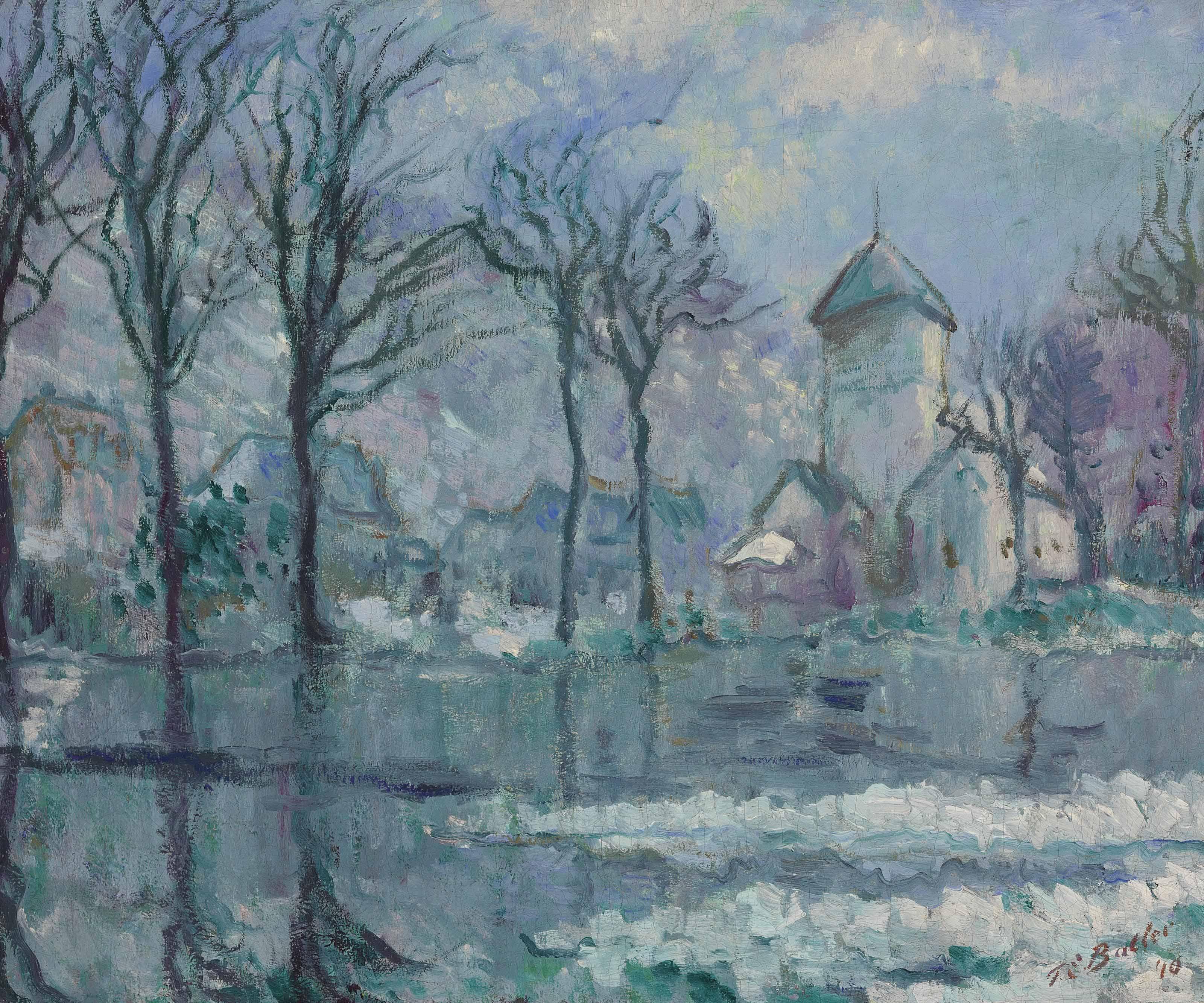 Theodore Earl Butler - The Mill in the Flood, Giverny