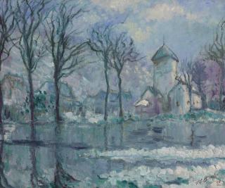 Theodore Earl Butler - The Mill in the Flood, Giverny