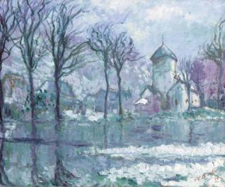 Theodore Earl Butler - The Mill in the Flood, Giverny