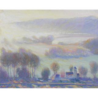 Theodore Earl Butler - Valley At Giverny, The Old Mill