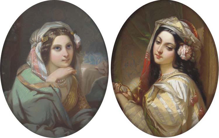 Théodore Fantin-Latour - A pensive moment; and A passage of time