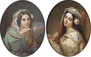 Théodore Fantin-Latour - A pensive moment; and A passage of time