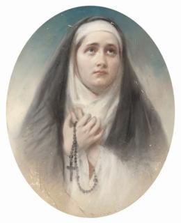 Theodore Fantin-Latour - In prayer