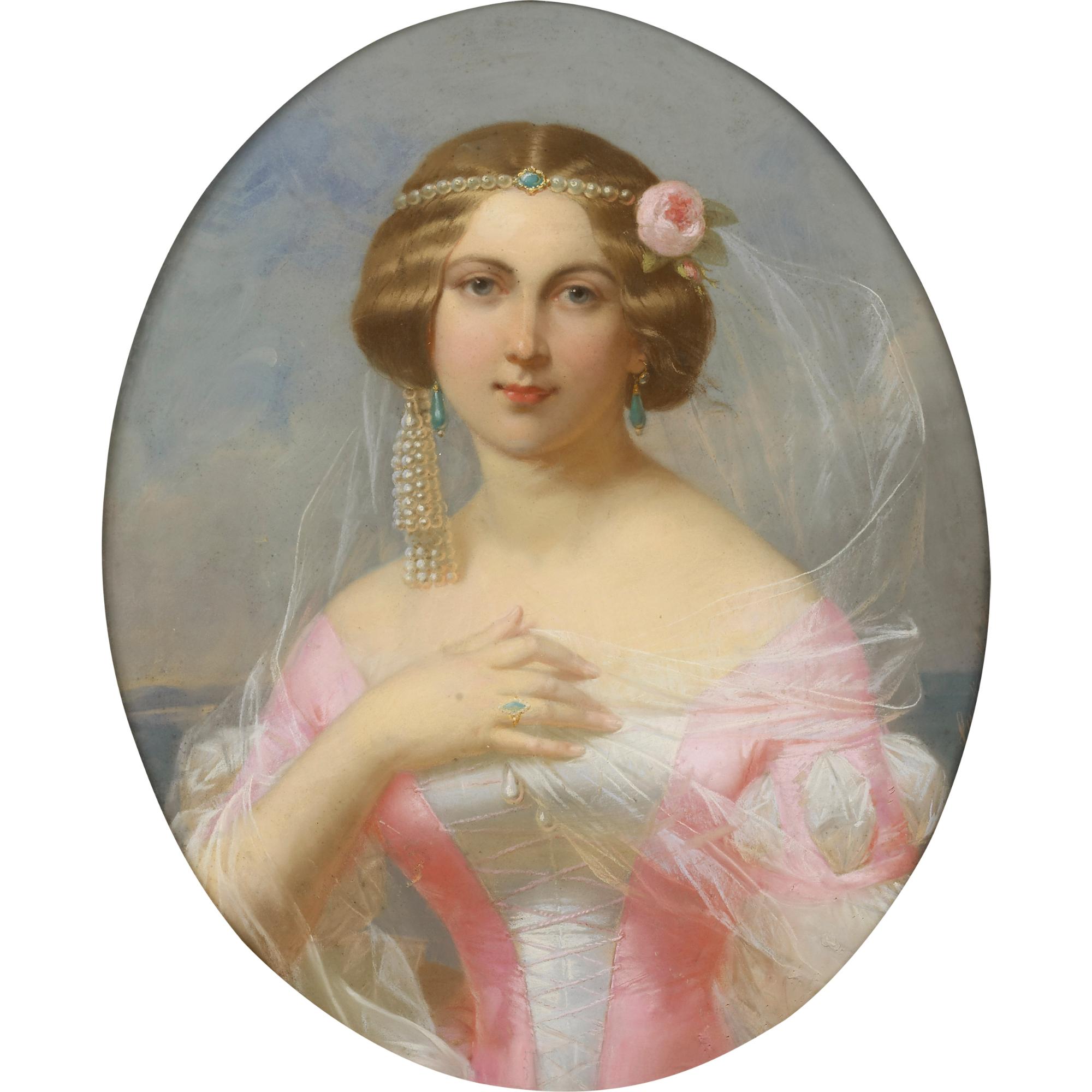 Théodore Fantin-Latour - Jeune Femme Au Diadème De Perles