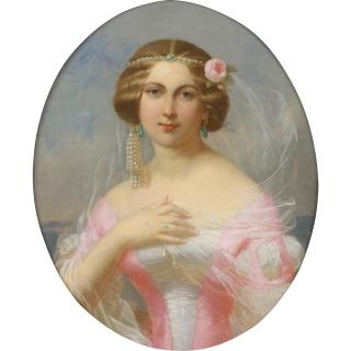 Théodore Fantin-Latour - Jeune Femme Au Diadème De Perles