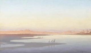 Théodore Frère - Les hérons en Haute Egypte