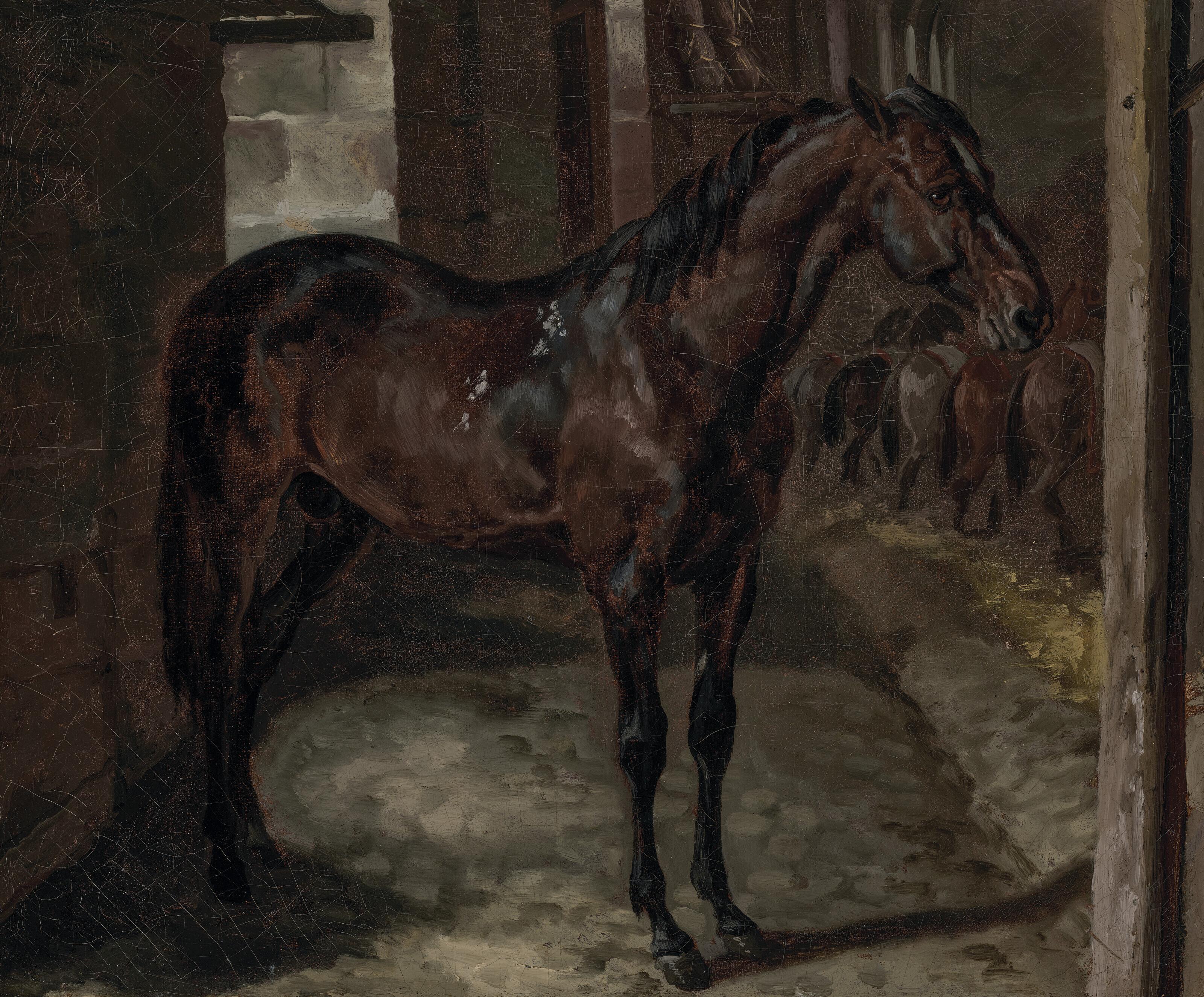 Théodore Géricault - Étalon Anglo-Arabe (dans les écuries impériales de Versailles)