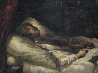 Théodore Géricault - Le Général Letellier sur son lit de mort
