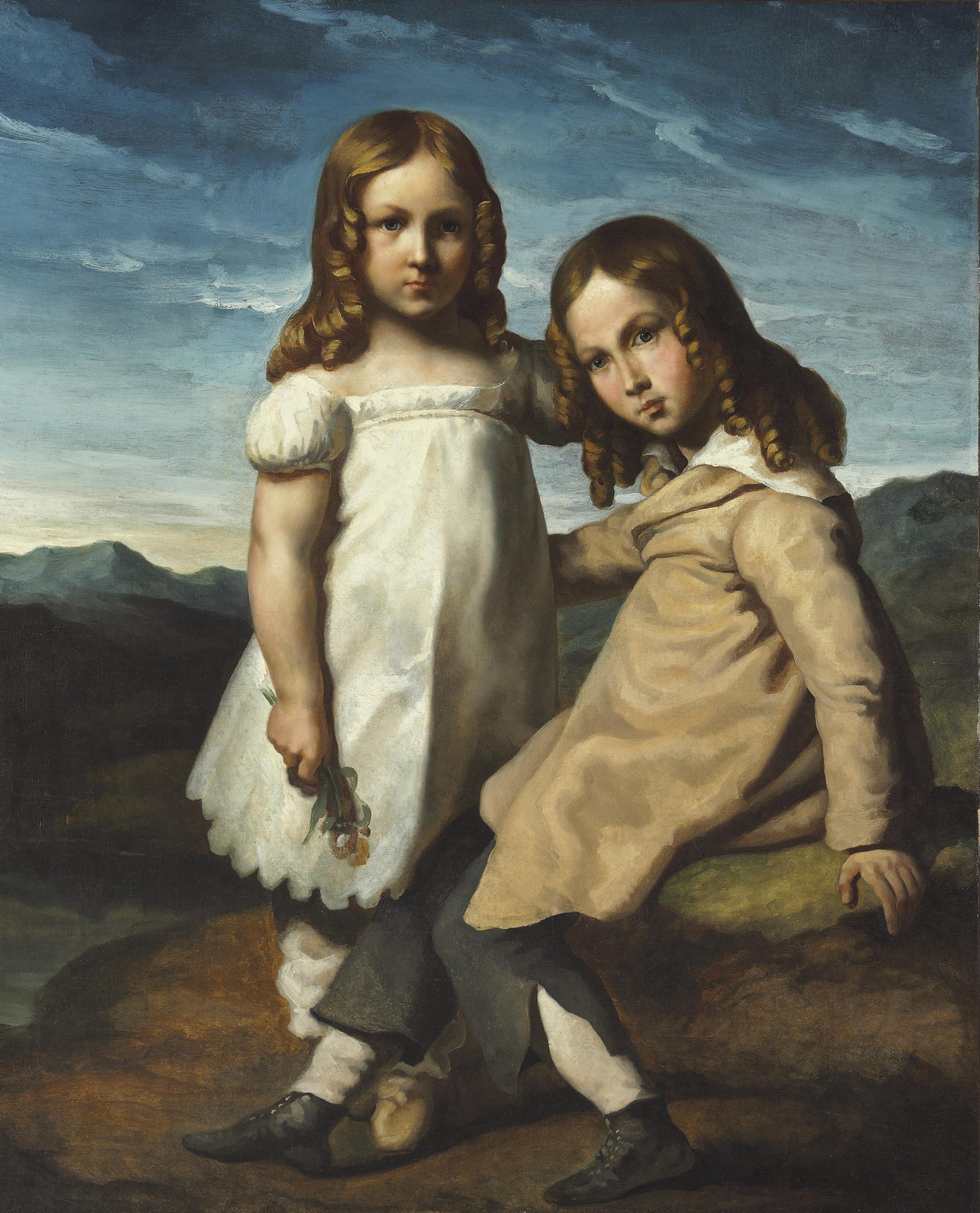 Theodore Gericault - Portrait d\'Alfred et Elisabeth Dedreux