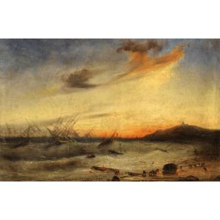 Théodore Gudin - Bataille Navale