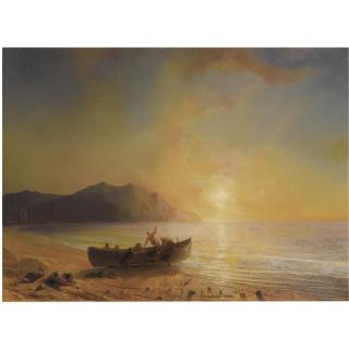 Théodore Gudin - French Le Depart En Barque