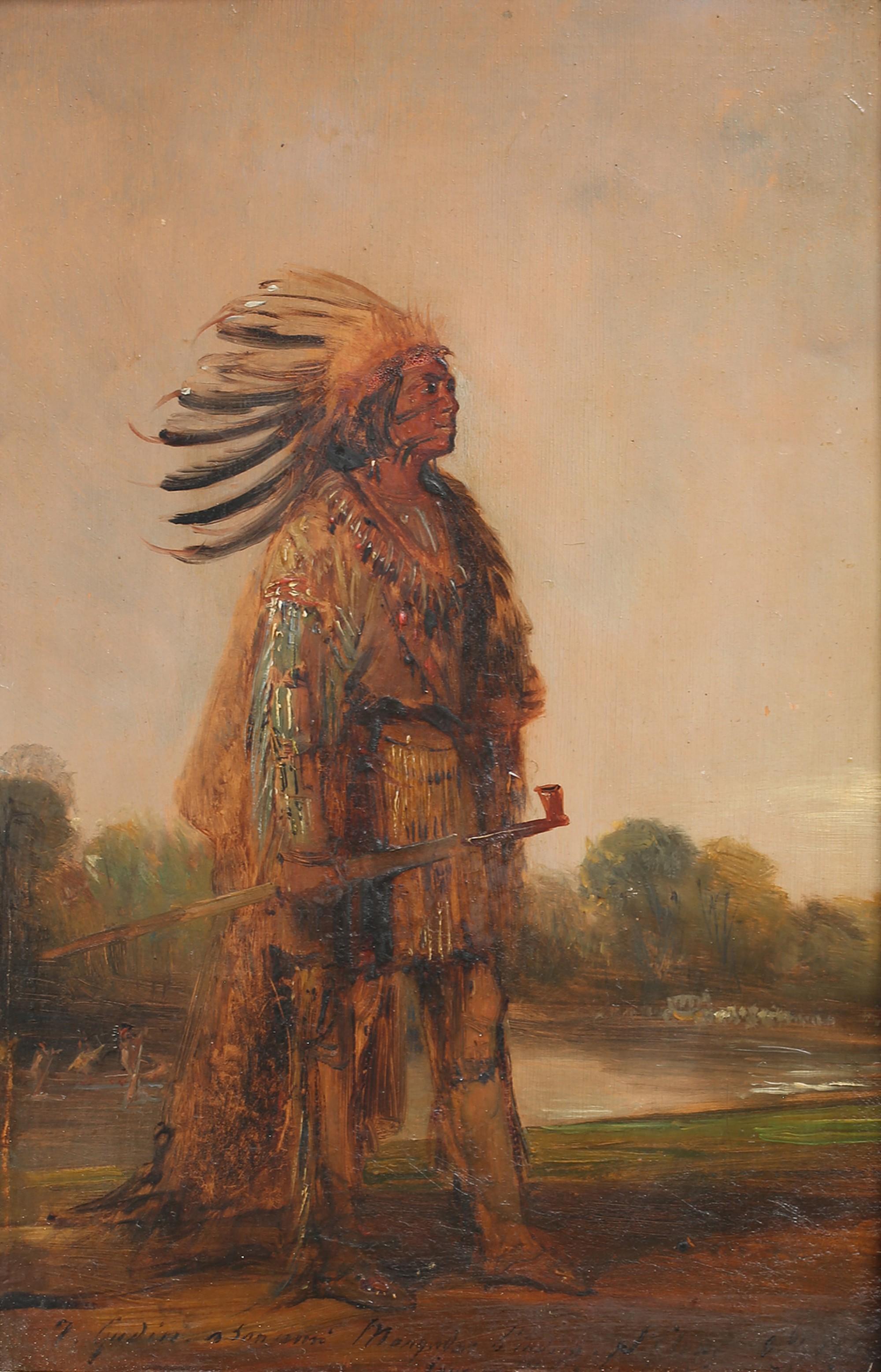 Théodore Gudin - Maun-Gwa-Daus, Chef De La Nation Ojibwa, Le Jour Où Il Fut Présenté Au Roi Louis-Philippe 1Er