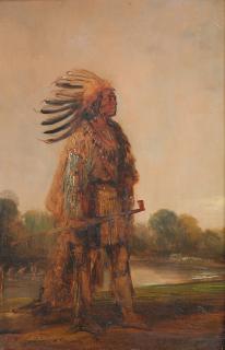 Théodore Gudin - Maun-Gwa-Daus, Chef De La Nation Ojibwa, Le Jour Où Il Fut Présenté Au Roi Louis-Philippe 1Er