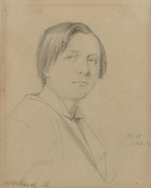 Theodore Hildebrandt - Portrait of a young man